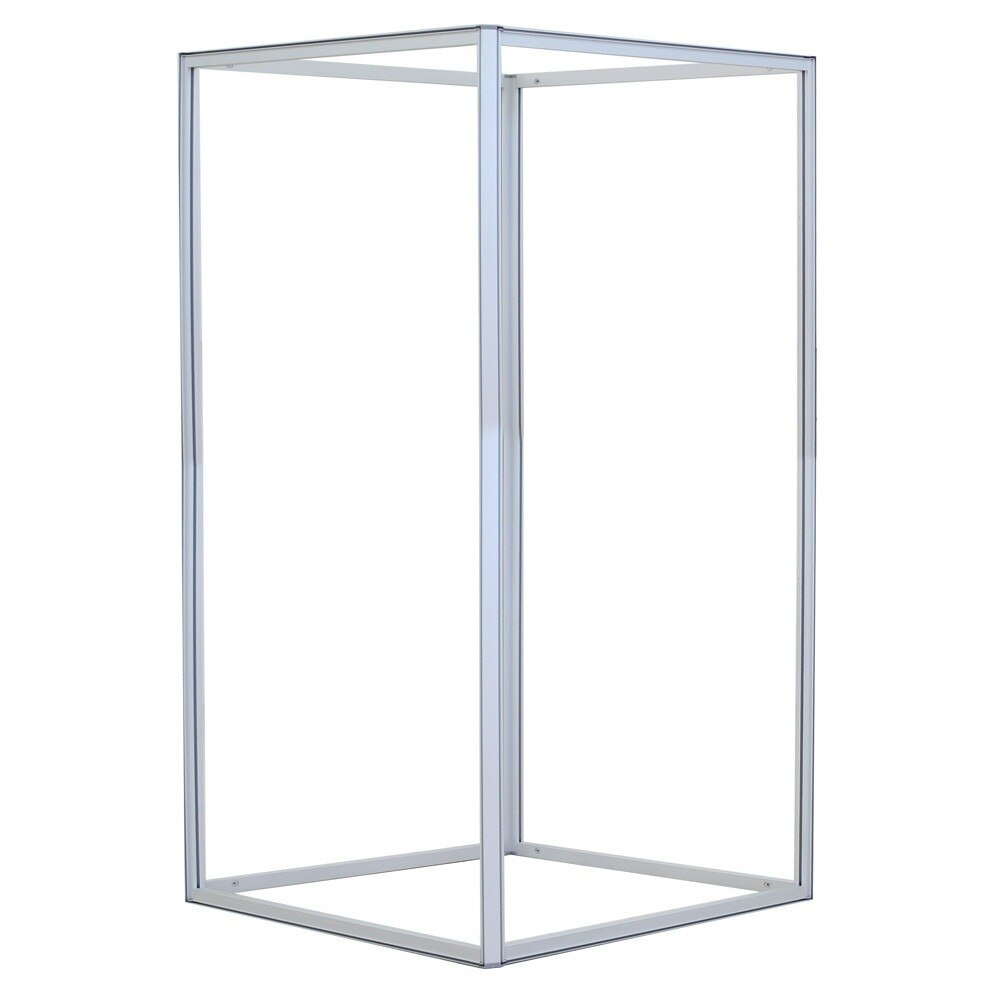 32D Big Sky Square Tower Silver Non-Backlit Frame — 5x8 Hardware Only